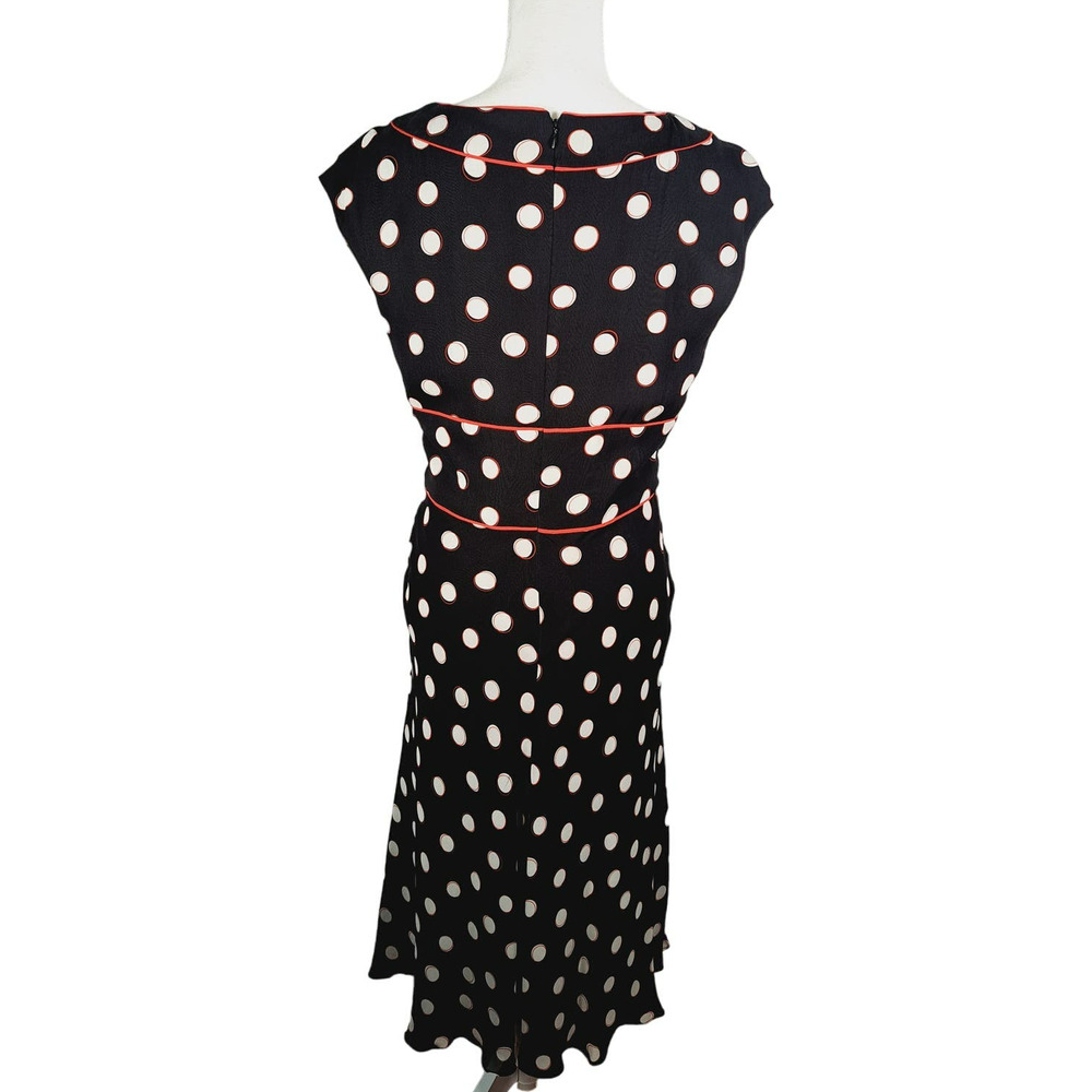 Coldwater Creek Women's V-Neck Silk Polka Dot Dress Size 10 NWT - Picture 2 of 8